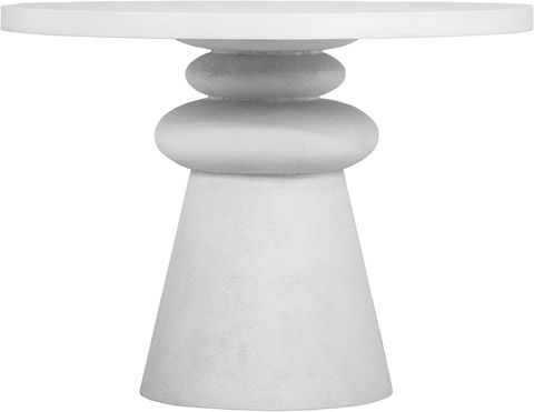 Amazon.com - Tov Furniture Lupita White 42" Dinette Table - Tables with Lupita White 42" Dinette Table